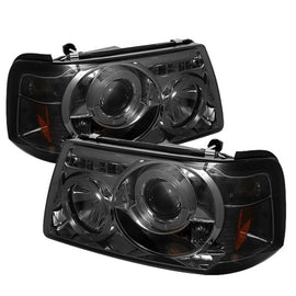 Spyder Auto 5010513 (Spyder Signature) 1PC Projector Headlights - LED Halo - Smoke
