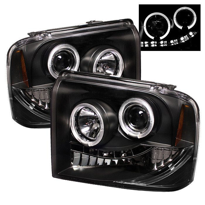 Spyder Auto 5010544 (Spyder Signature) Projector Headlights - LED Halo - Black
