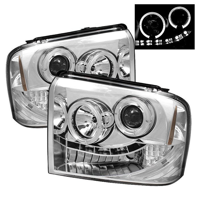 Spyder Auto 5010551 (Spyder Signature) Projector Headlights - LED Halo - Chrome