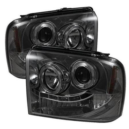 Spyder Auto 5010568 (Spyder Signature) Projector Headlights - LED Halo - Smoke