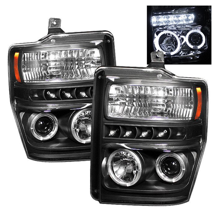 Spyder Auto 5010575 (Spyder Signature) Projector Headlights - LED Halo - Black