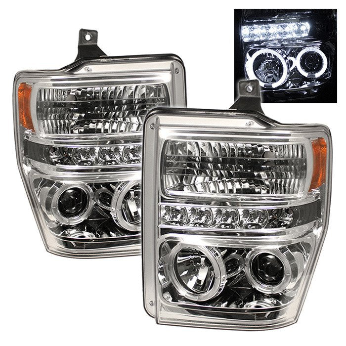 Spyder Auto 5010582 (Spyder Signature) Projector Headlights - LED Halo - Chrome
