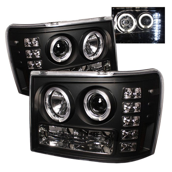 Spyder Auto 5010605 (Spyder Signature) Projector Headlights - LED Halo - Black