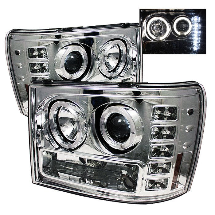 Spyder Auto 5010612 (Spyder Signature) Projector Headlights - LED Halo - Chrome