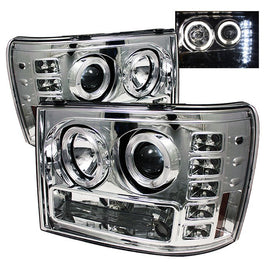 Spyder Auto 5010612 (Spyder Signature) Projector Headlights - LED Halo - Chrome