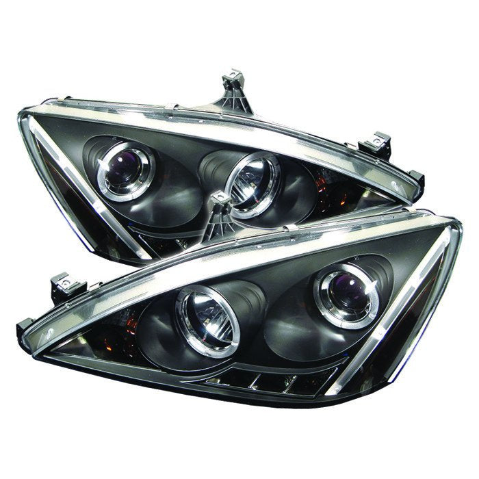 Spyder Auto 5010636 (Spyder Signature) Projector Headlights - LED Halo - Amber Reflector - Black