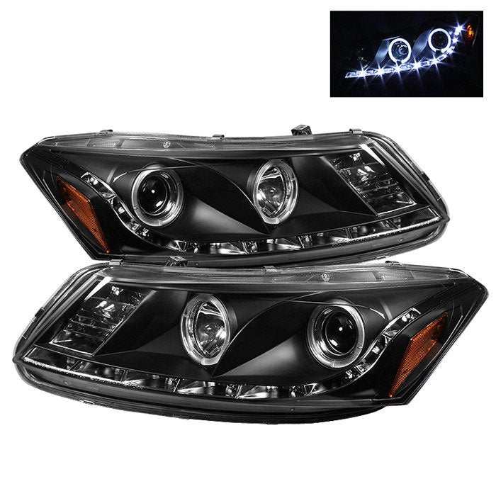 Spyder Auto 5010667 (Spyder Signature) Projector Headlights - LED Halo - Black