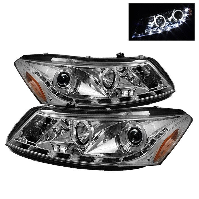 Spyder Auto 5010674 (Spyder Signature) Projector Headlights - LED Halo - Chrome