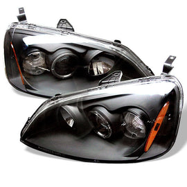Spyder Auto 5010759 (Spyder Signature) Projector Headlights - LED Halo - Amber Reflector - Black