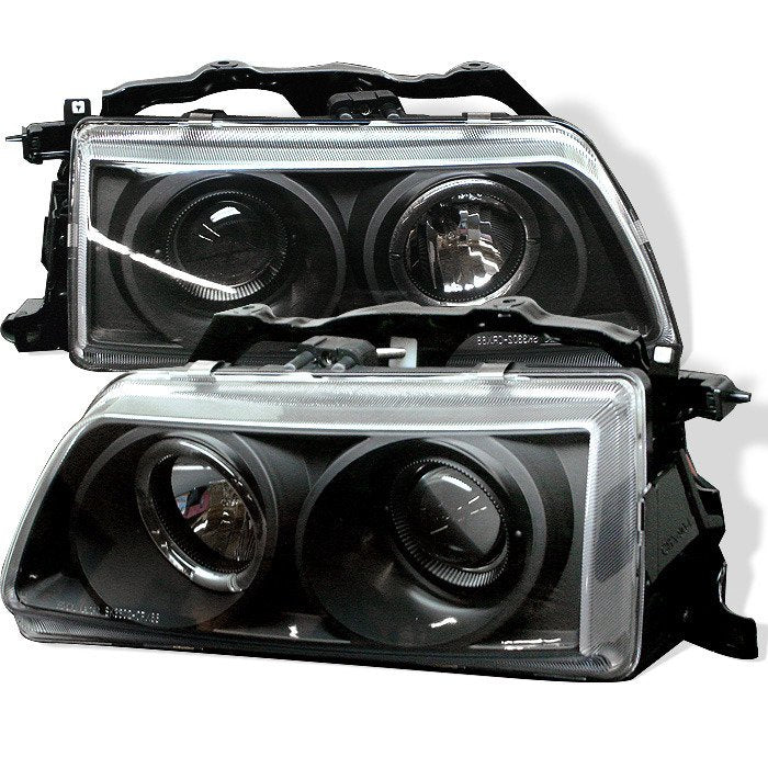 Spyder Auto 5010827 (Spyder Signature) Projector Headlights - LED Halo - Black
