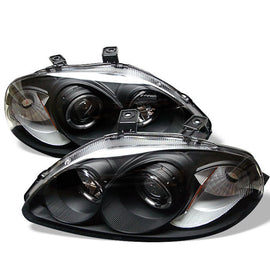 Spyder Auto 5010902 (Spyder Signature) Projector Headlights - LED Halo - Amber Reflector - Black