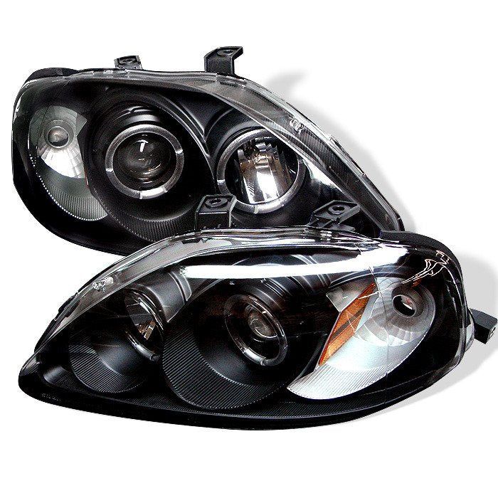 Spyder Auto 5010933 (Spyder Signature) Projector Headlights - LED Halo - Black