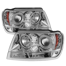 Spyder Auto 5011152 (Spyder Signature) Projector Headlights - LED Halo - Chrome