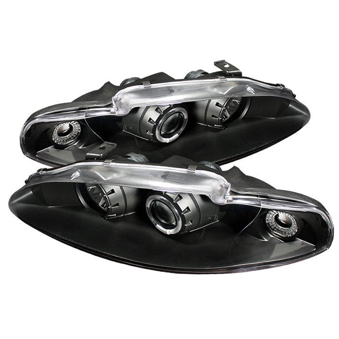 Spyder Auto 5011428 (Spyder Signature) Projector Headlights - LED Halo - Black