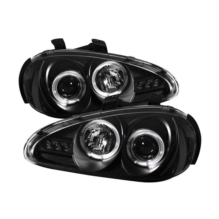 Spyder Auto 5011503 (Spyder Signature) Projector Headlights - LED Halo - Black