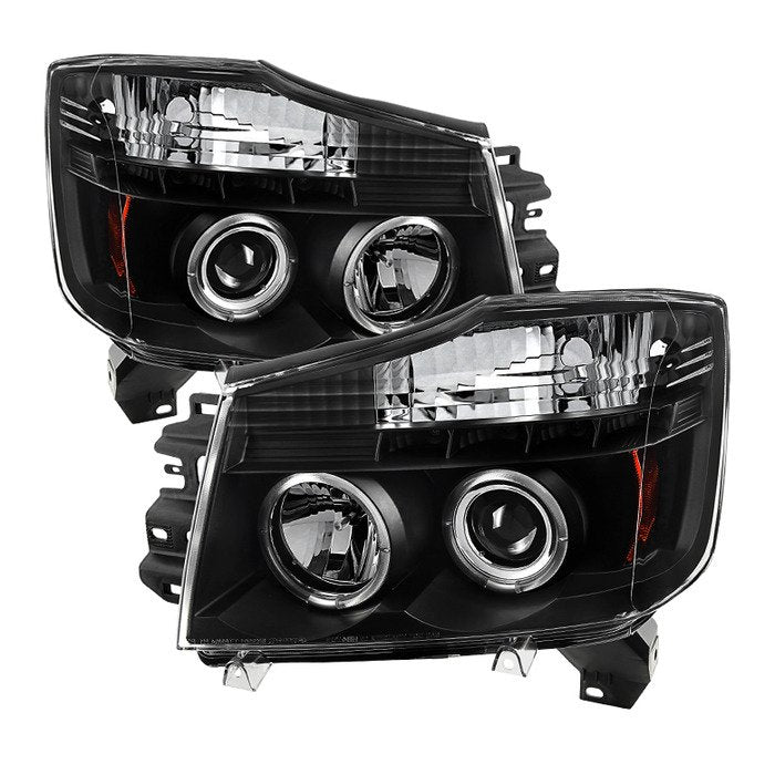 Spyder Auto 5011572 (Spyder Signature) Projector Headlights - LED Halo - Black