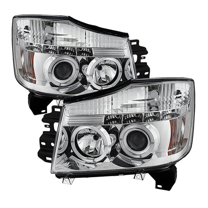 Spyder Auto 5011589 (Spyder Signature) Projector Headlights - LED Halo - Chrome