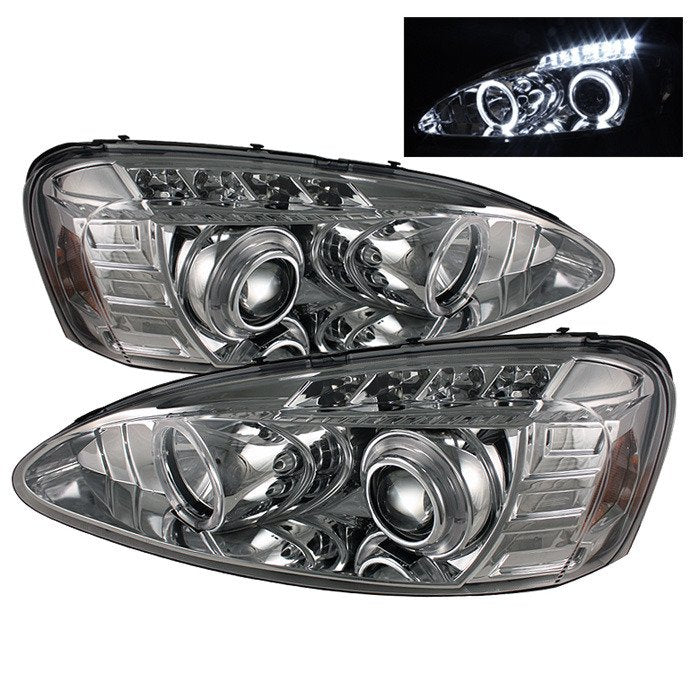 Spyder Auto 5011671 (Spyder Signature) Projector Headlights - LED Halo - Chrome