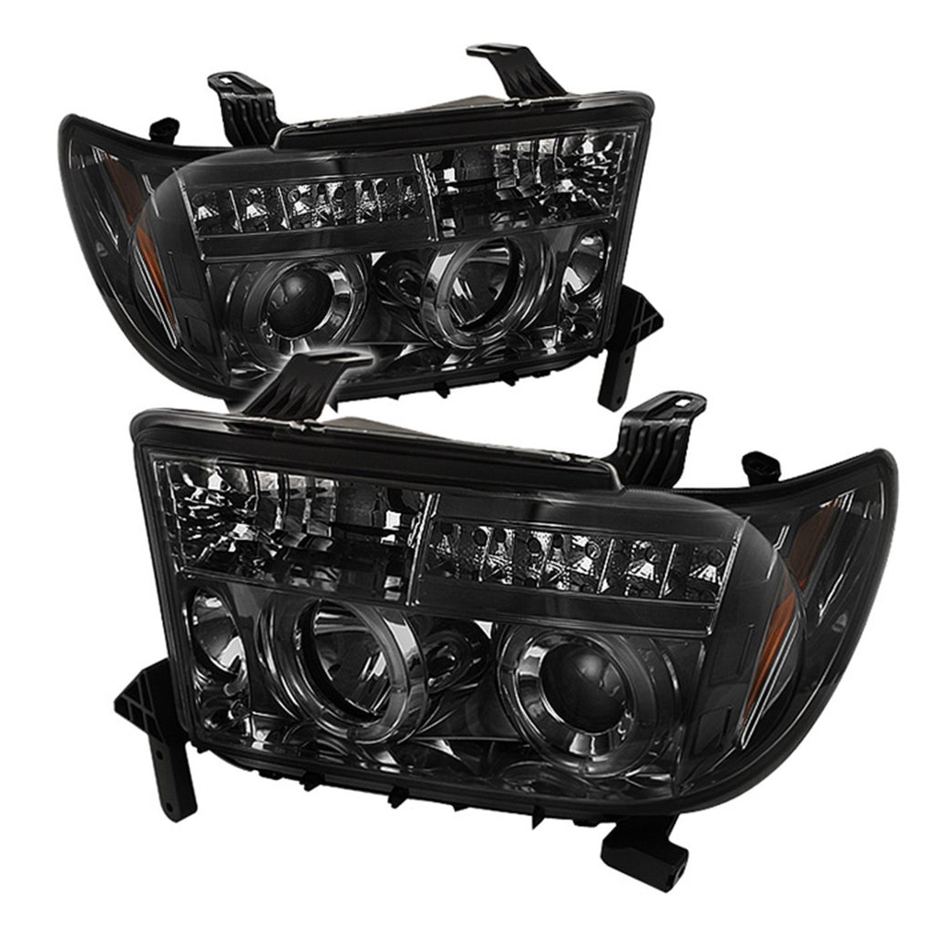 Spyder Auto 5012043 Projector Headlights - Eliminates AFS function - LED Halo - Smoke