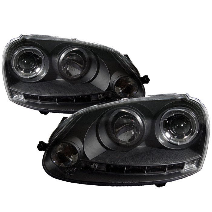Spyder Auto 5012098 (Spyder Signature) Projector Headlights - LED Halo - DRL - Black