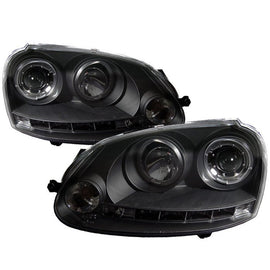 Spyder Auto 5012098 (Spyder Signature) Projector Headlights - LED Halo - DRL - Black