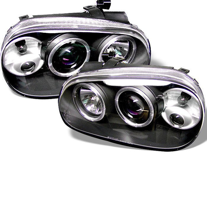 Spyder Auto 5012159 (Spyder Signature) Projector Headlights - LED Halo - Black