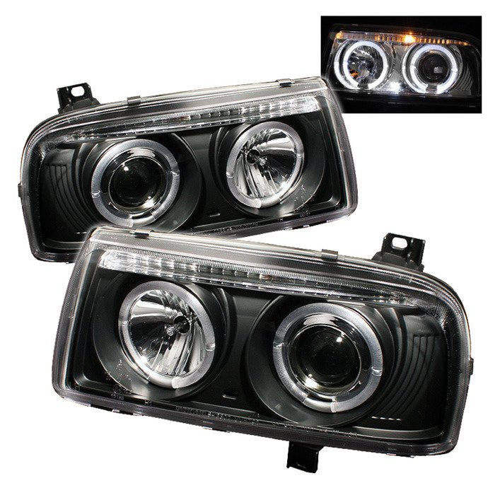 Spyder Auto 5012197 (Spyder Signature) Projector Headlights - LED Halo - Black