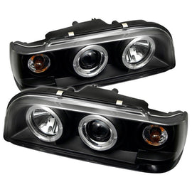 Spyder Auto 5012289 (Spyder Signature) Projector Headlights - LED Halo - Black