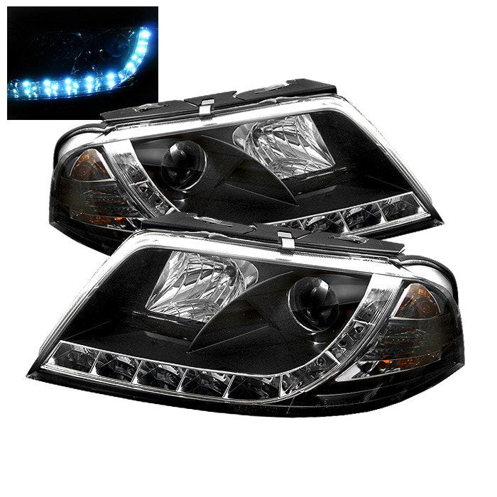 Spyder Auto 5012302 (Spyder Signature) Projector Headlights - DRL - Black