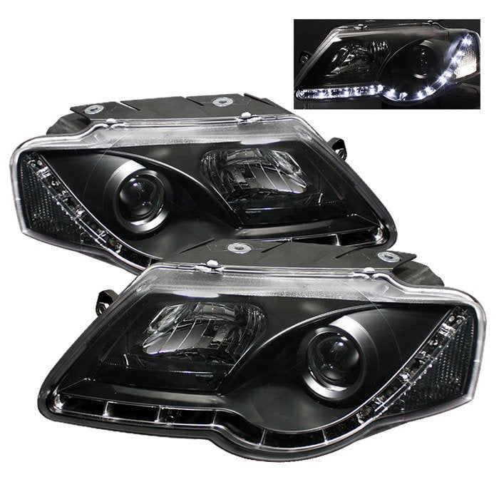 Spyder Auto 5012326 (Spyder Signature) Projector Headlights - DRL - Black