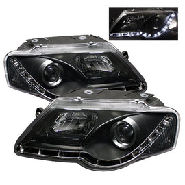 Spyder Auto 5012326 (Spyder Signature) Projector Headlights - DRL - Black