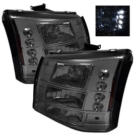 Spyder Auto 5012418 (Spyder Signature) Crystal Headlights 1PC W/ Bumper Lights - Smoke