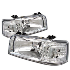 Spyder Auto 5012500 (Spyder Signature) Crystal Headlights - Chrome