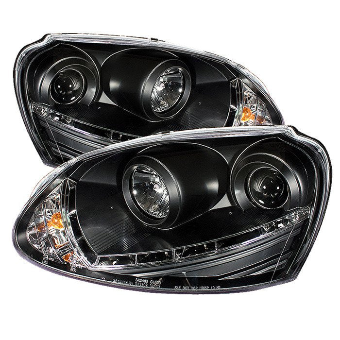 Spyder Auto 5017529 (Spyder Signature) Projector Headlights - DRL - Black