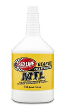 Load image into Gallery viewer, 75w80 Gear Oil Redline MTL Manual Transmission GL-4 1 Quart Red Line Oil