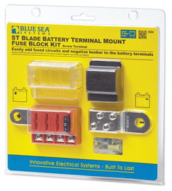 BLUE SEA 5024-BSS FUSE BLOCK STBLADE BTM 4C