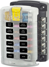 Load image into Gallery viewer, BLUE SEA 5029-BSS FUSE BLOCK STBLADE 12CIRC W/CVR