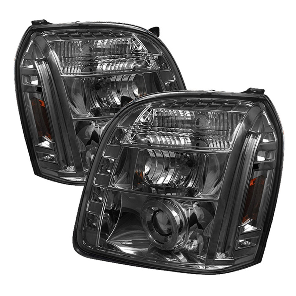 Spyder Auto 5029348 (Spyder Signature) Projector Headlights - LED Halo - Smoke