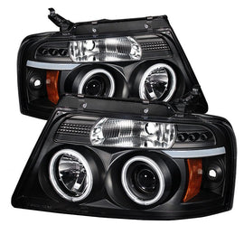Spyder Auto 5030085 (Spyder Signature) Projector Headlights - Version 2 - CCFL Halo - Black