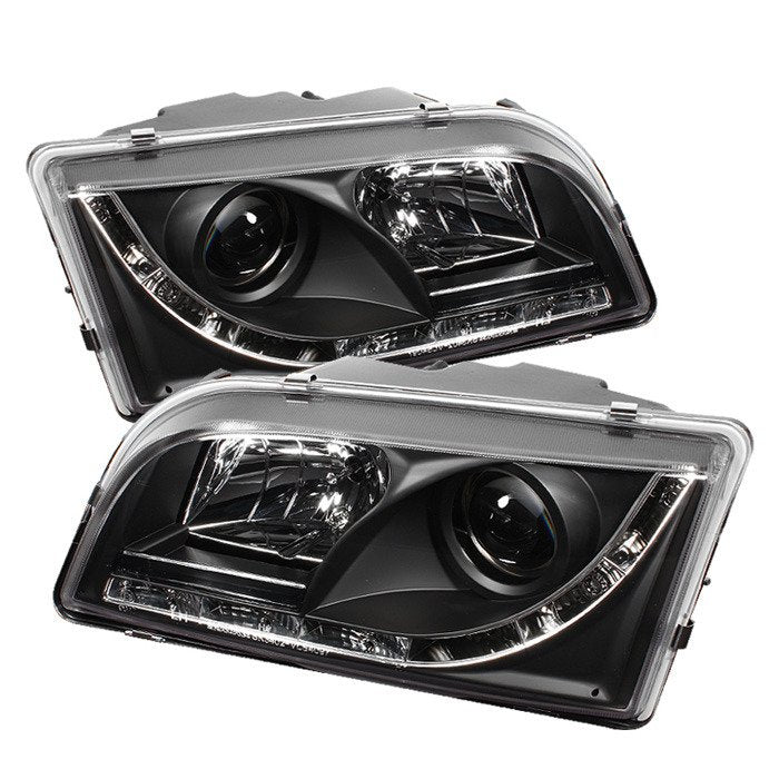 Spyder Auto 5030351 (Spyder Signature) Projector Headlights - DRL - Black
