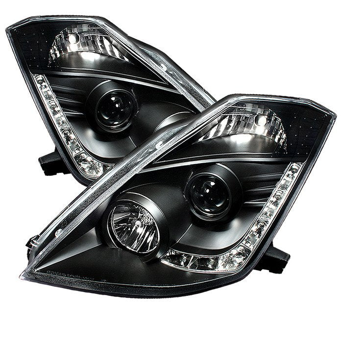 Spyder Auto 5032225 (Spyder Signature) Projector Headlights - DRL - Black