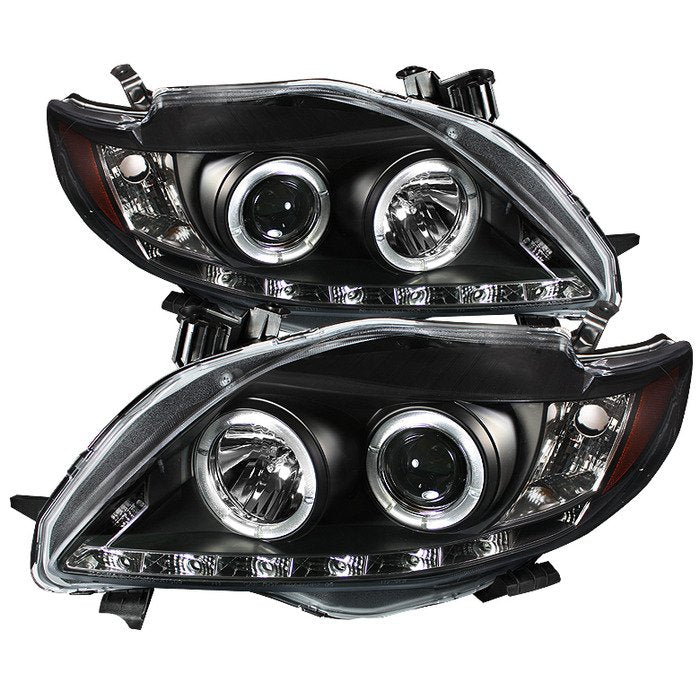 Spyder Auto 5032515 (Spyder Signature) Projector Headlights - LED Halo - DRL - Black
