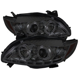 Spyder Auto 5032522 (Spyder Signature) Projector Headlights - LED Halo - DRL - Smoke