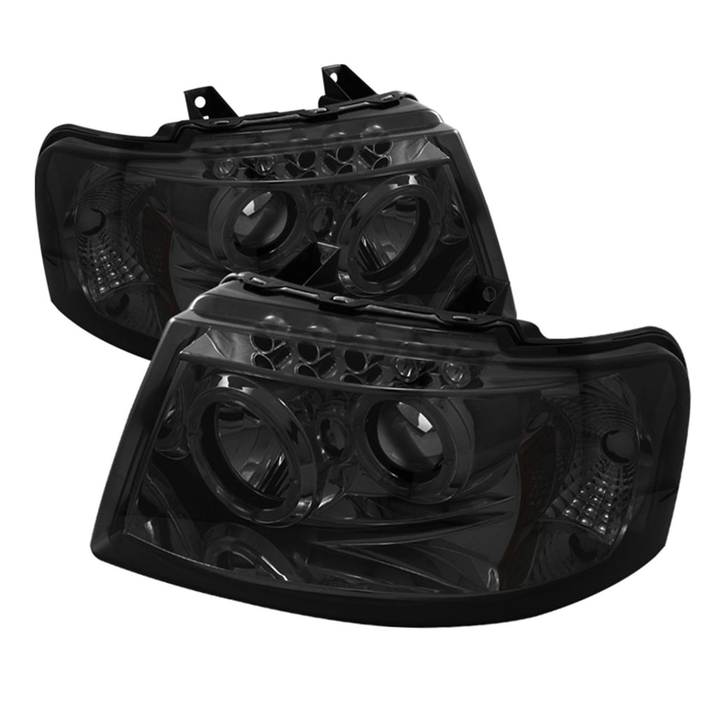 Spyder Auto 5033918 (Spyder Signature) Projector Headlights - LED Halo - Smoke