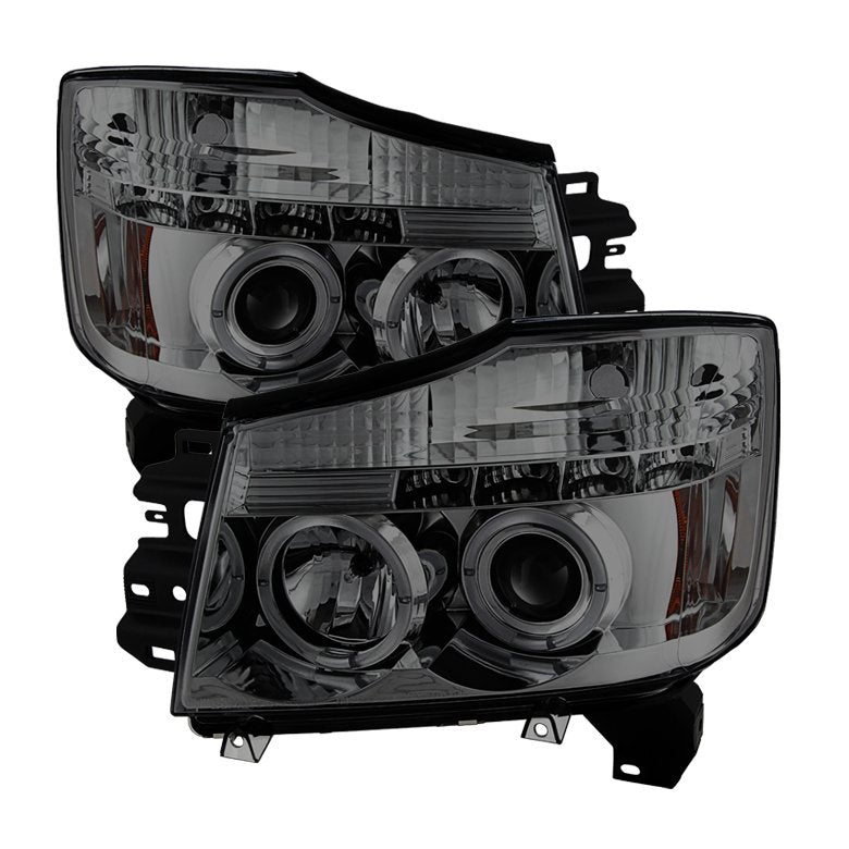 Spyder Auto 5033963 (Spyder Signature) Projector Headlights - LED Halo - Smoke