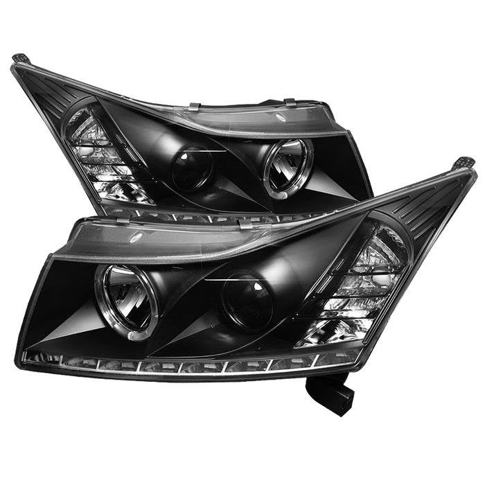 Spyder Auto 5037916 (Spyder Signature) Projector Headlights - LED Halo - DRL - Black