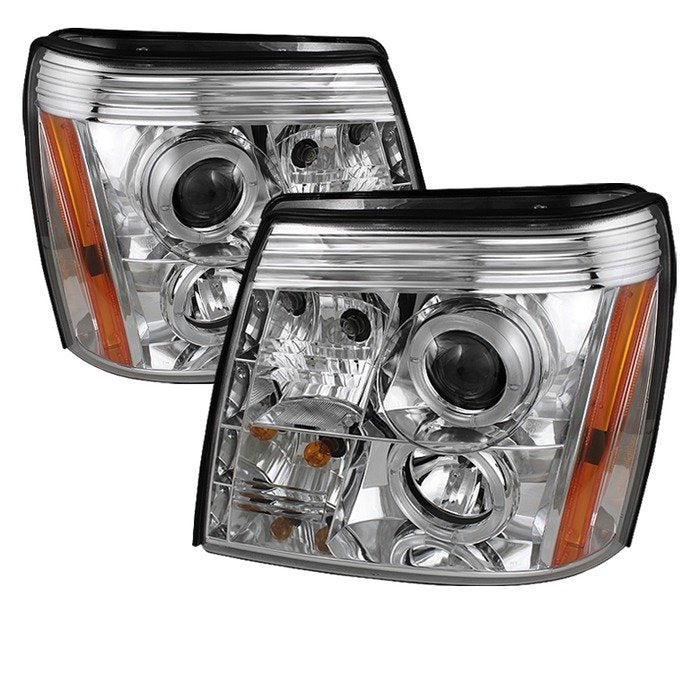 Spyder Auto 5037930 (Spyder Signature) Projector Headlights - LED Halo - DRL - Chrome