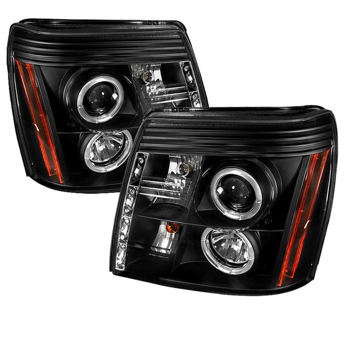 Spyder Auto 5037947 (Spyder Signature) Projector Headlights - LED Halo - DRL - Black