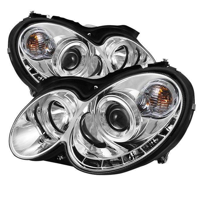 Spyder Auto 5038029 (Spyder Signature) Projector Headlights - LED Halo - DRL - Chrome