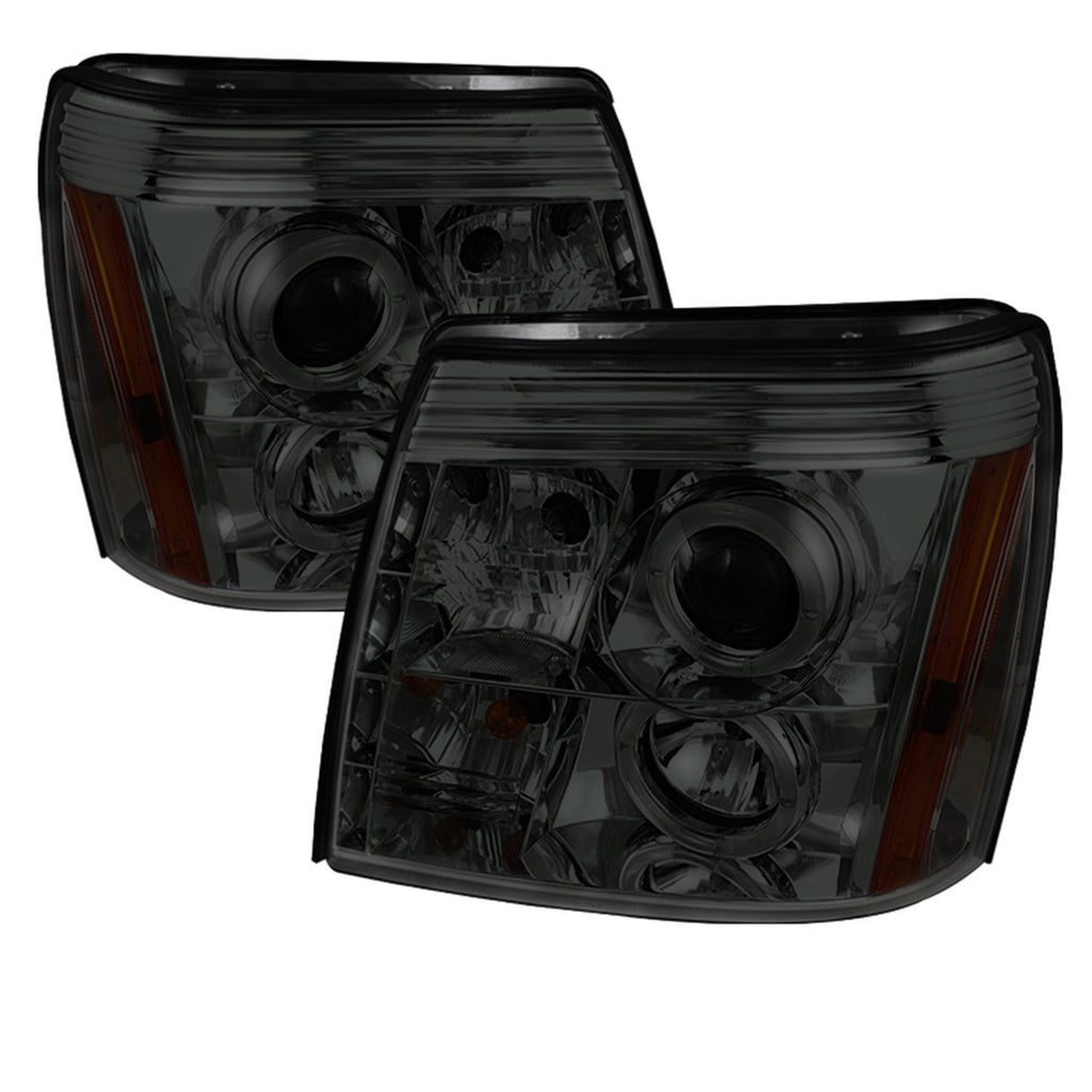 Spyder Auto 5038067 (Spyder Signature) Projector Headlights - LED Halo - DRL - Smoke